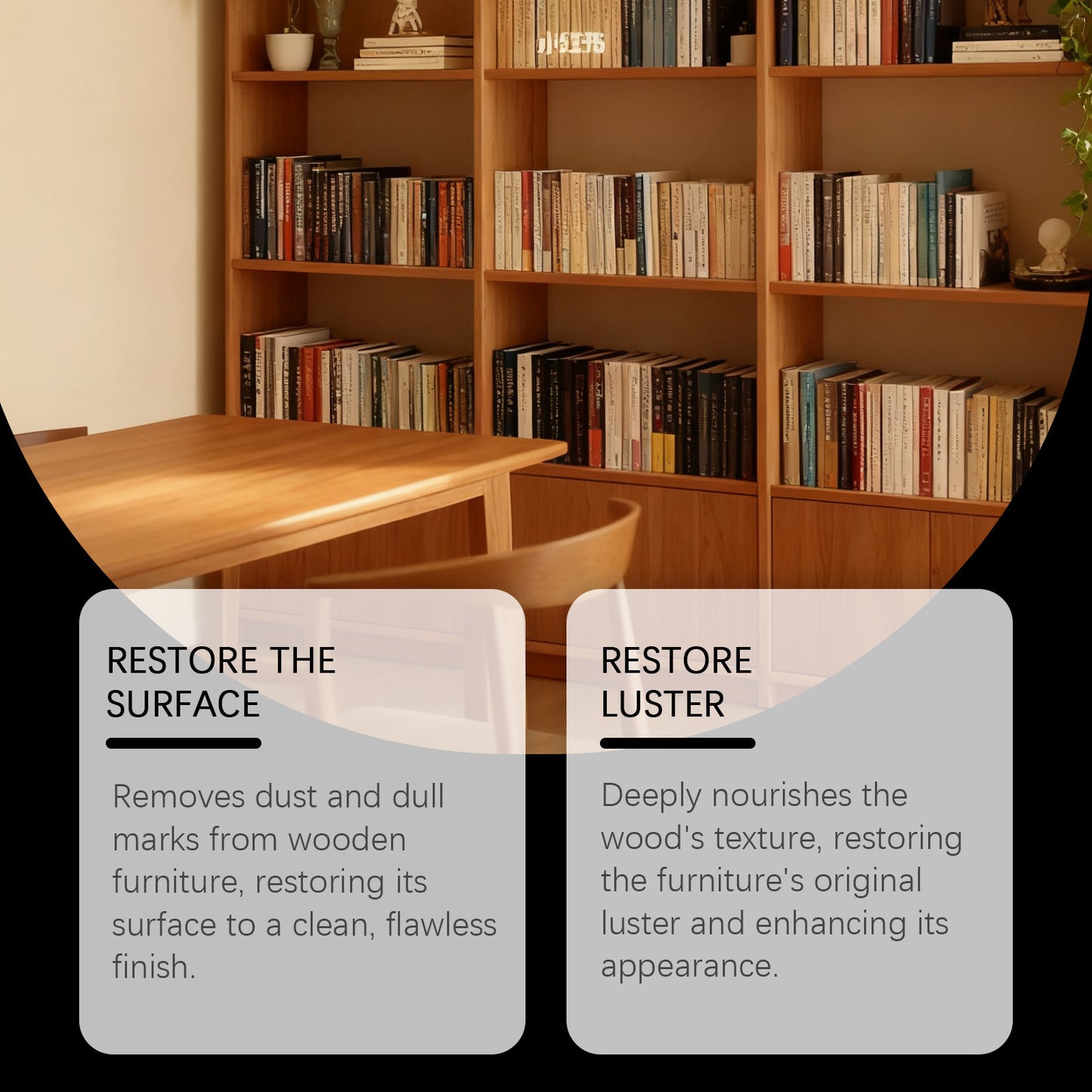 First, Remove Dust And Clean The Furniture Care Oil To Restore Its Shine