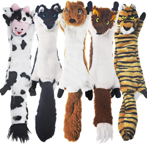 Pet Supplies - Dog Squeak Toys, No Stuffing Plush Dogs Chew Toy