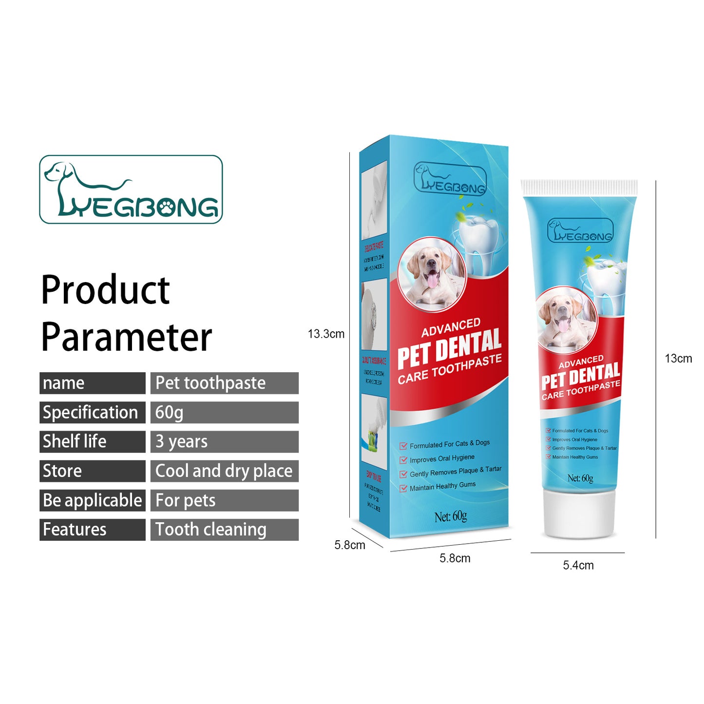 Pet Supplies - Pet Toothpaste 60g 1box