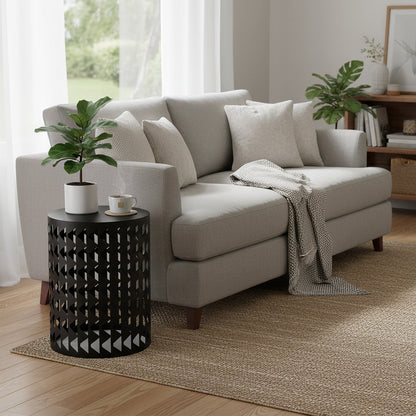 Multifunctional Nesting Round Metal Coffee End Tables Set Of 3 Modern