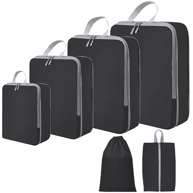 Compression Travel Storage Bag Set, Luggage Organizer Packing Cubes For Clothes, Shoes, Cosmetics And Travel Toiletries