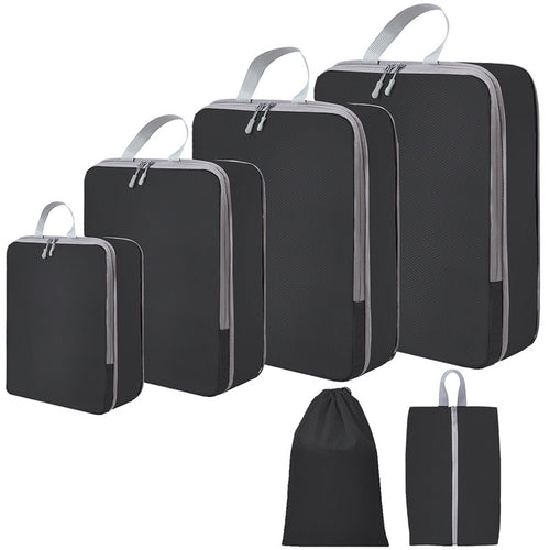 Compression Travel Storage Bag Set, Luggage Organizer Packing Cubes For Clothes, Shoes, Cosmetics And Travel Toiletries