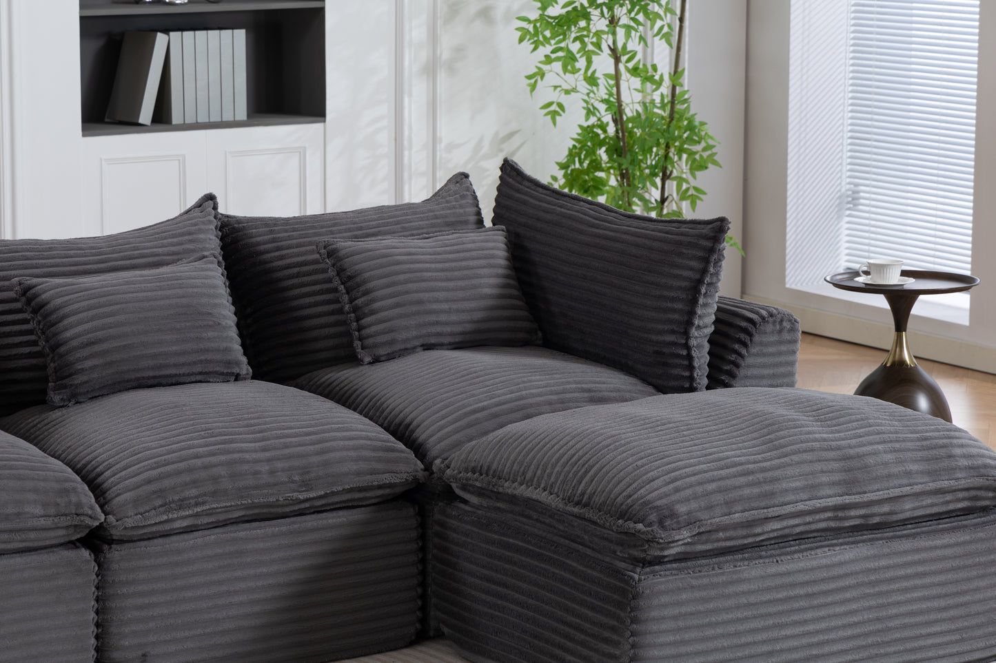 102.3" Width Cloud Couch Oversized Modular Sectional Sofa True Relax