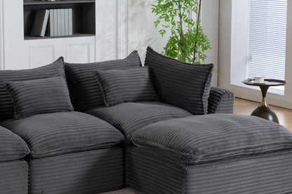 102.3" Width Cloud Couch Oversized Modular Sectional Sofa True Relax