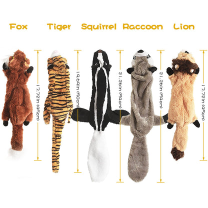 Pet Supplies - Dog Squeak Toys, No Stuffing Plush Dogs Chew Toy