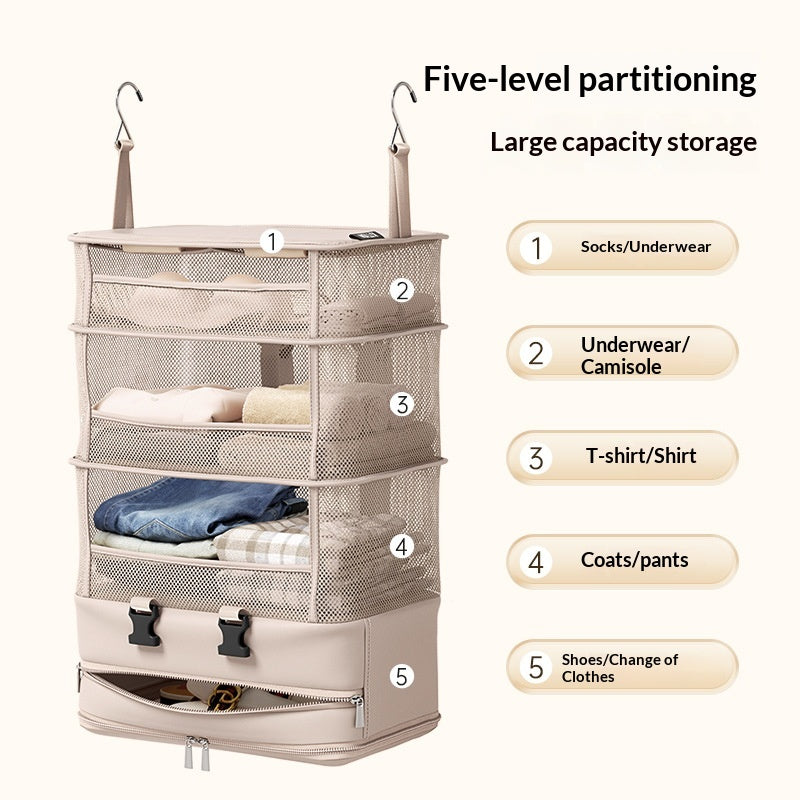 Multifunctional Folding Bag Travel Layered Organizer