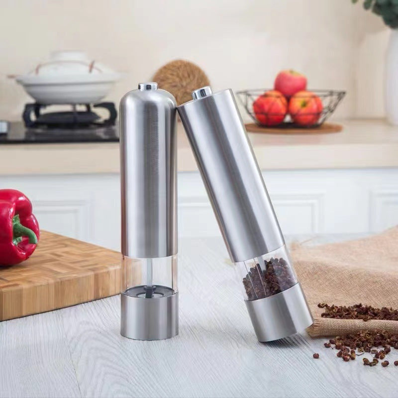 Kitchen Organizer - Stainless Steel Electric Pepper Grinder, ABS