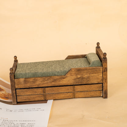 Miniature Furniture Bedroom Scene Ornament