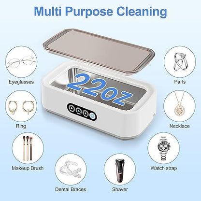 Cleaning Tools - 49KHz Household Ultrasonic Cleaner, Portable