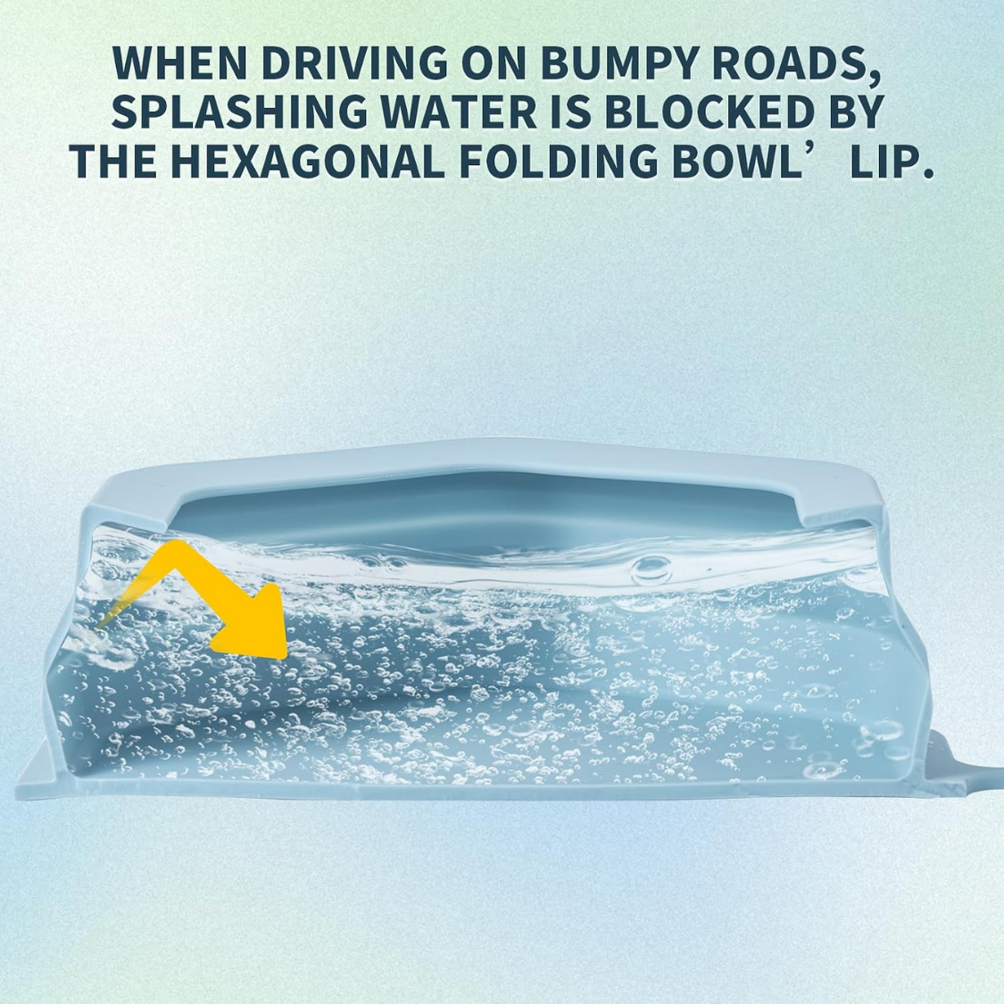Pet Supplies - No Splash Dog Travel Bowls For Cars, Spill Proof