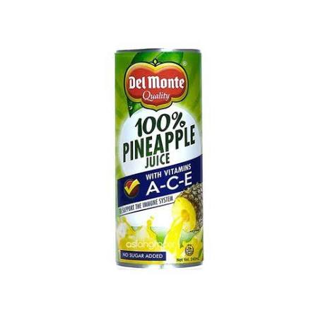 Delmonte 100% Pineapple Juice 240ml