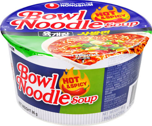 NS Hot & Spicy Ramen Paper Bowl 86g